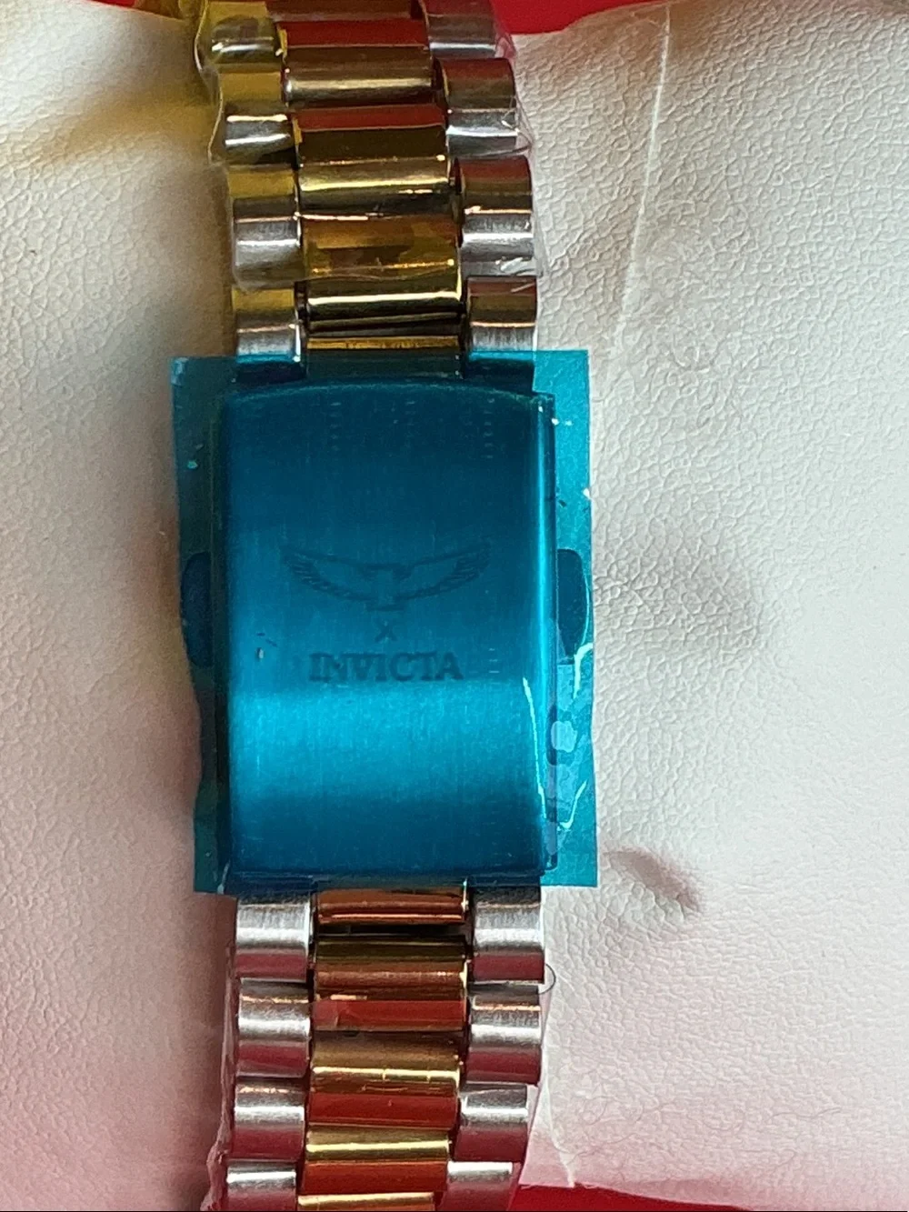 Invicta Two-Tone Gold and Silver Men's Watch with Black Dial